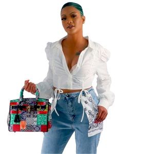 Bandana locket purse